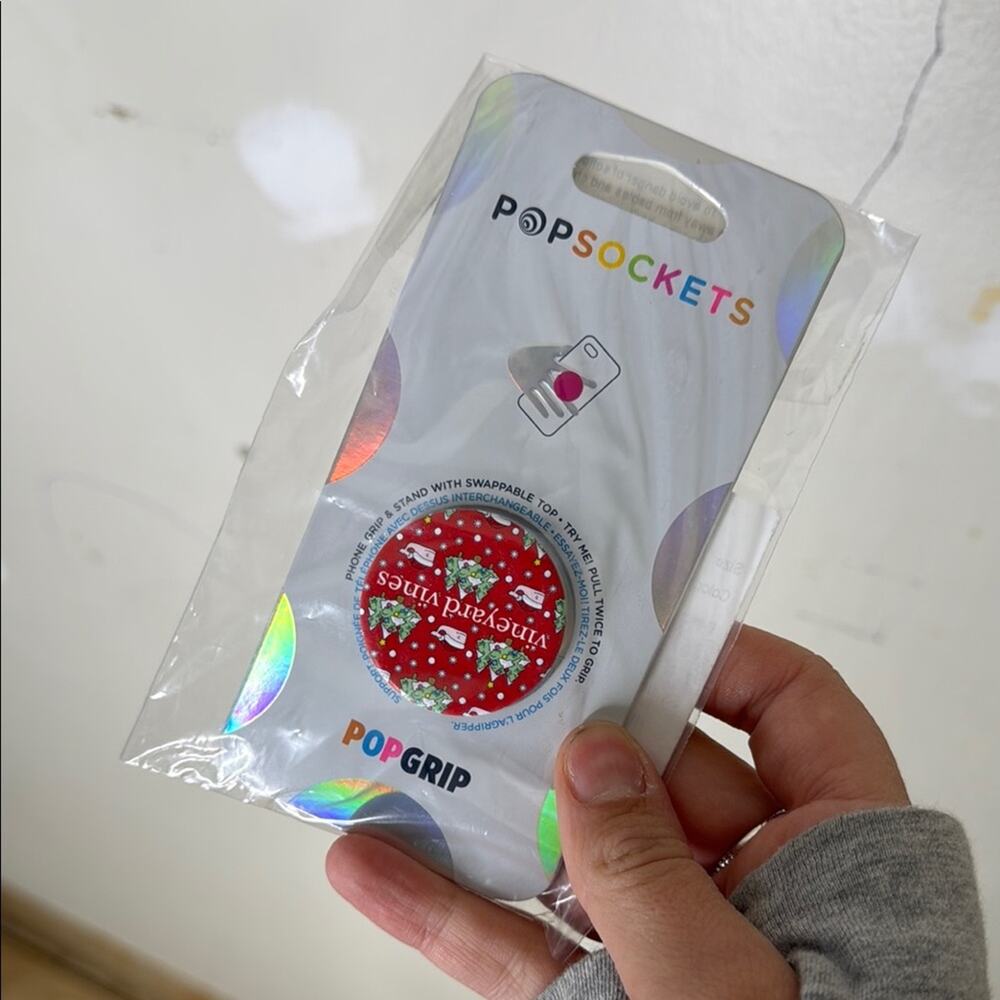 Vineyard Vines Nautical Red Whale Pop Sockets PopGrip with Christmas Design